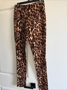 Forever 21 Leopard Print Leggings in Brown and Black